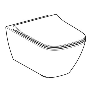 Унітаз підвісний Geberit Smyle Square 500.685.01.1 Rimfree, із сидінням Soft Close (Sandwich) Унітаз підвісний Geberit Smyle Square 500.685.01.1 Rimfree, із сидінням Soft Close (Sandwich)