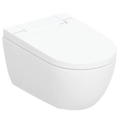 Унітаз-біде підвісний Geberit AquaClean Alba 146.350.01.1, KeraTect, накладка біла