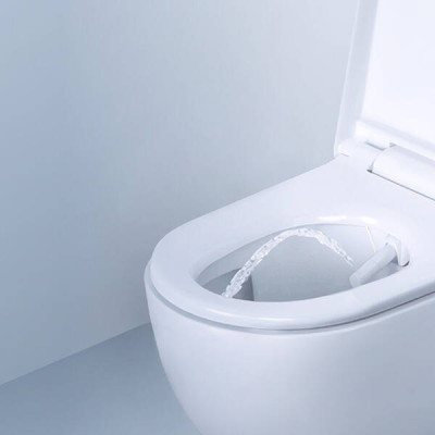 Унітаз-біде підвісний Geberit AquaClean Alba 146.350.01.1, KeraTect, накладка біла