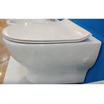 Унітаз підвісний Devit Fresh 3120121 безобідковий з сидінням slim, soft-close, quickfix Унітаз підвісний Devit Fresh 3120121 безобідковий з сидінням slim, soft-close, quickfix