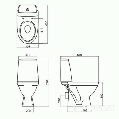 Унітаз-компакт Kolo Modo L39000 із сидінням з дюропласту Soft close