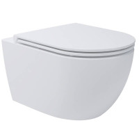 Унітаз підвісний Devit Do It 4010510 безобідковий з кришкою soft-close, Vortex Flush, білий глянець