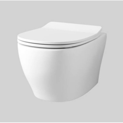 Унітаз підвісний ArtCeram Ten TEV006 01; 00+TEA005 01 безобідковий з кришкою soft-close білий глянцевий