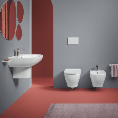 Унітаз підвісний ArtCeram Ten TEV006 01; 00+TEA005 01 безобідковий з кришкою soft-close білий глянцевий