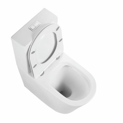 Унитаз-компакт Qtap Stork/Swan безободковый с сиденьем Soft-close QT15222178W Унитаз-компакт Qtap Stork/Swan безободковый с сиденьем Soft-close QT15222178W