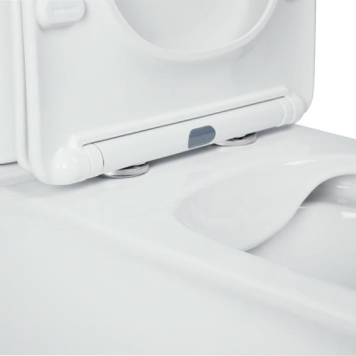 Унитаз-компакт Qtap Nando безободковый с сиденьем Soft-close QT12221222AW Унитаз-компакт Qtap Nando безободковый с сиденьем Soft-close QT12221222AW