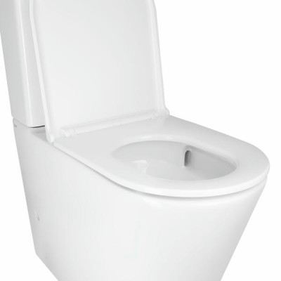 Унитаз-компакт Qtap Scorpio безободковый Ultra Quiet с сиденьем Soft-close QT14222125AUQW Унитаз-компакт Qtap Scorpio безободковый Ultra Quiet с сиденьем Soft-close QT14222125AUQW