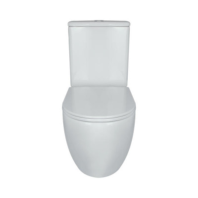 Унитаз-компакт Qtap Robin Ultra Quiet безободковый с сиденьем Soft-close QT13222128AUQ1W