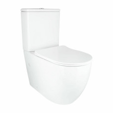 Унитаз напольный Qtap Grand Ultra Quiet безободковый с сиденьем Soft-close WHITE QT26228301W