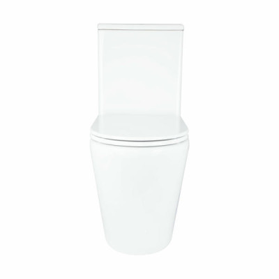 Унитаз напольный Qtap Dove Rimless безободковый с сиденьем Soft-close WHITE QT06228380BW