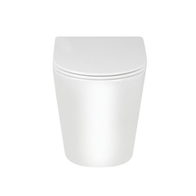 Унитаз напольный Qtap Swan безободковый с сиденьем Soft-close QT16223178W Унитаз напольный Qtap Swan безободковый с сиденьем Soft-close QT16223178W