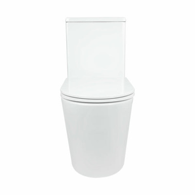 Унітаз-моноблок підлоговий Qtap Kolibri Ultra Quiet безобідковий з сидінням Soft-close WHITE QT10226380W Унітаз-моноблок підлоговий Qtap Kolibri Ultra Quiet безобідковий з сидінням Soft-close WHITE QT10226380W