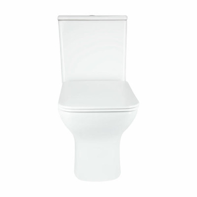 Унитаз напольный Qtap Aries Rimless безободковый с сиденьем Soft-close WHITE QT03228302W