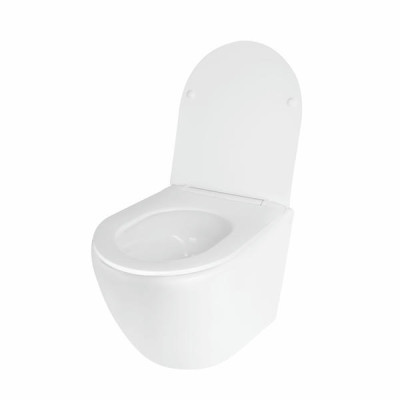 Унітаз підвісний Qtap Jay безободковий Ultra Quiet з сидінням Soft-close QT07335177W Унітаз підвісний Qtap Jay безободковий Ultra Quiet з сидінням Soft-close QT07335177W