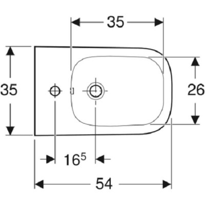Біде підвісне Geberit Smyle Square 500.209.01.1