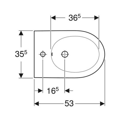 Біде підвісне Geberit iCon 501.898.00.1 Біде підвісне Geberit iCon 501.898.00.1