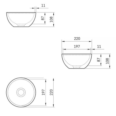 Раковина PAA Idos Do IDOS/00 22 см