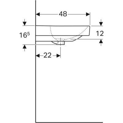 Раковина Geberit Smyle Square 500.252.01.1 90 см