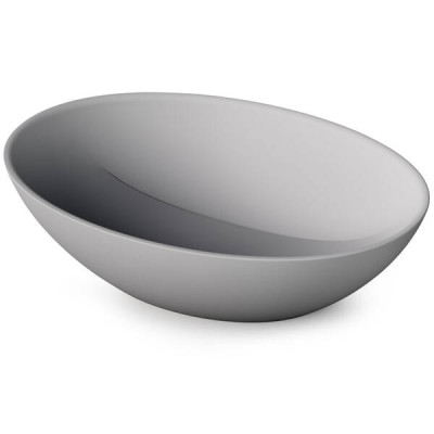 Раковина PAA Perla Silkstone IPERLS/03 51 см на стільницю, колір Matte Grey (сірий мат)