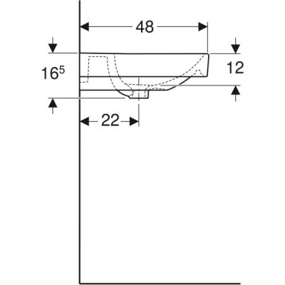 Раковина Geberit Smyle Square 500.229.01.1 60 см Раковина Geberit Smyle Square 500.229.01.1 60 см