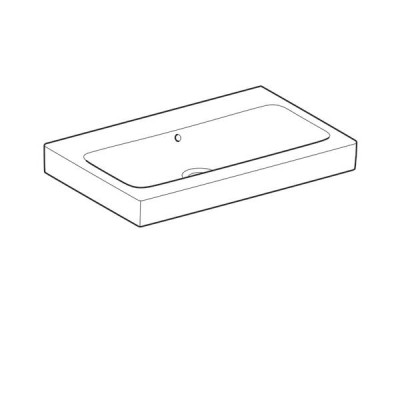 Раковина Geberit iCon 124078000 75 см без отвору під змішувач Раковина Geberit iCon 124078000 75 см без отвору під змішувач