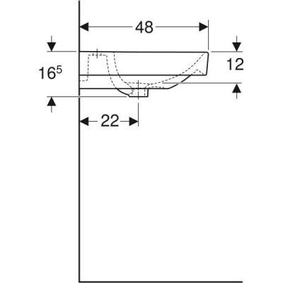 Раковина Geberit Smyle Square 500.223.01.1 120 см подвійна Раковина Geberit Smyle Square 500.223.01.1 120 см подвійна