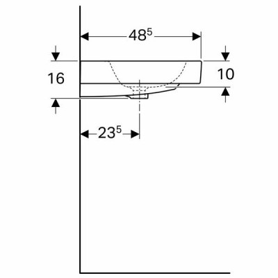 Раковина Geberit iCon 124090000 90 см Раковина Geberit iCon 124090000 90 см