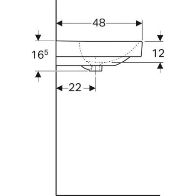 Раковина Geberit Smyle Square 500.253.01.1 120 см Раковина Geberit Smyle Square 500.253.01.1 120 см