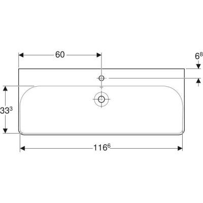 Раковина Geberit Smyle Square 500.226.01.1 120 см Раковина Geberit Smyle Square 500.226.01.1 120 см
