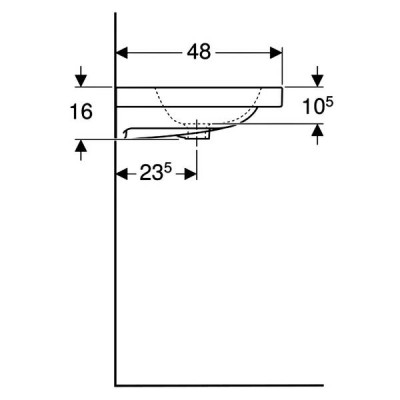 Раковина Geberit iCon Light 501.840.00.3 90 см Раковина Geberit iCon Light 501.840.00.3 90 см
