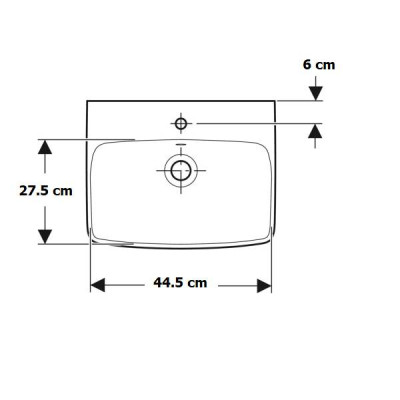 Раковина Geberit Selnova Square 500.310.01.1 50 см