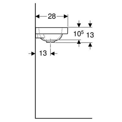 Раковина Geberit iCon Light 501.830.00.1 38 см білий глянець Раковина Geberit iCon Light 501.830.00.1 38 см білий глянець
