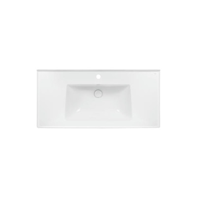Раковина Qtap Albatross 5C 1000х480х210 White с донным клапаном QT01115100CW