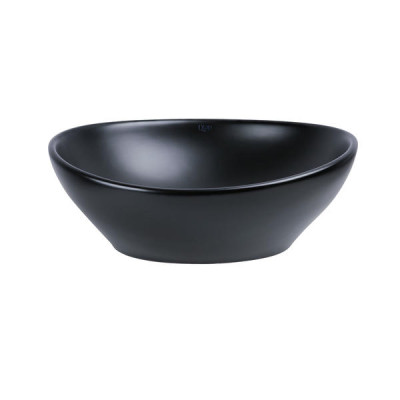Раковина-чаша Qtap Dove 410х335х145 Matt black с донным клапаном QT063078MBMB Раковина-чаша Qtap Dove 410х335х145 Matt black с донным клапаном QT063078MBMB