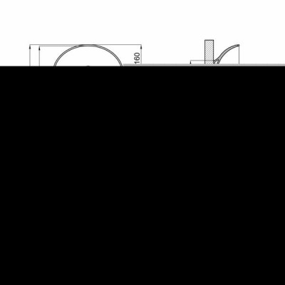 Комплект Qtap Dove: Раковина накладна овальна 410x335x145 мм Matt Black + Донний клапан PU03