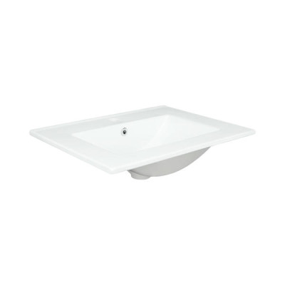 Раковина Qtap Albatross 600х470х180 White з донним клапаном QT01113060CW Раковина Qtap Albatross 600х470х180 White з донним клапаном QT01113060CW