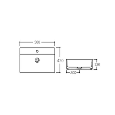 Раковина Qtap Nando LT 500х420х120 Matt black QT12112173SMBMBN Раковина Qtap Nando LT 500х420х120 Matt black QT12112173SMBMBN