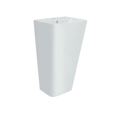 Раковина для підлоги моноблок Qtap Tern 440х380х830mm White з донним клапаном QT1711G302W Раковина для підлоги моноблок Qtap Tern 440х380х830mm White з донним клапаном QT1711G302W