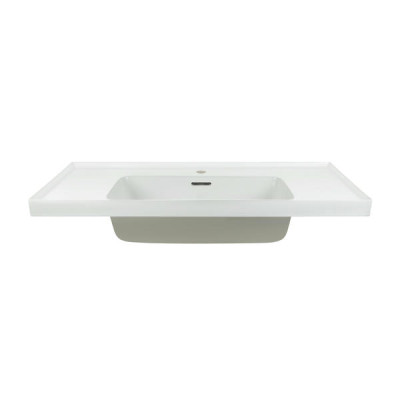 Раковина Qtap Albatross A 1000х500х230 White з донним клапаном QT01115100AW Раковина Qtap Albatross A 1000х500х230 White з донним клапаном QT01115100AW