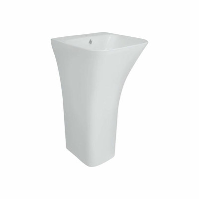Комплект Qtap Crow: Раковина напольна моноблок 450x435x835 мм White + Донний клапан PU02O Комплект Qtap Crow: Раковина напольна моноблок 450x435x835 мм White + Донний клапан PU02O