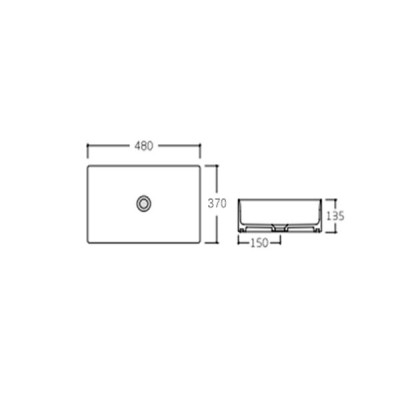 Раковина-чаша Qtap Tern 480х370х135 White з донним клапаном QT17112074W Раковина-чаша Qtap Tern 480х370х135 White з донним клапаном QT17112074W
