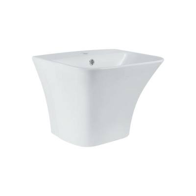 Раковина підвісна моноблок Qtap Crow 500х400х385 White з донним клапаном QT0511G815W Раковина підвісна моноблок Qtap Crow 500х400х385 White з донним клапаном QT0511G815W