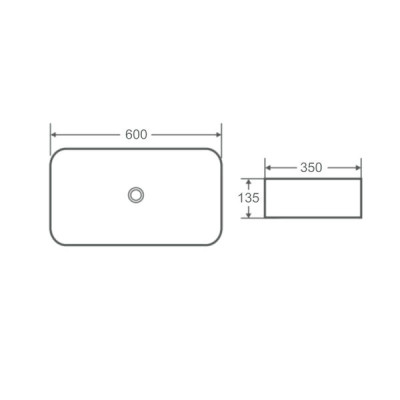 Раковина-чаша Qtap Tern 605x350x140 White QT17112270WN Раковина-чаша Qtap Tern 605x350x140 White QT17112270WN