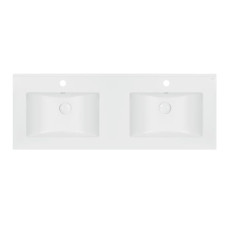 Раковина подвійна Qtap Albatross ED 1200х460х180 White з донним клапаном QT01119120EDW