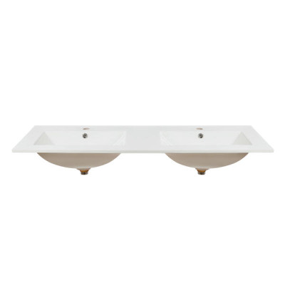 Раковина подвійна Qtap Albatross ED 1200х460х180 White з донним клапаном QT01119120EDW Раковина подвійна Qtap Albatross ED 1200х460х180 White з донним клапаном QT01119120EDW