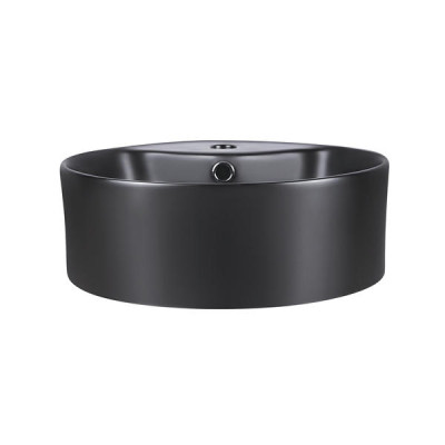 Раковина-чаша Qtap Scorpio 400x400x140 Matt black з донним клапаном QT14113018BMBMB Раковина-чаша Qtap Scorpio 400x400x140 Matt black з донним клапаном QT14113018BMBMB