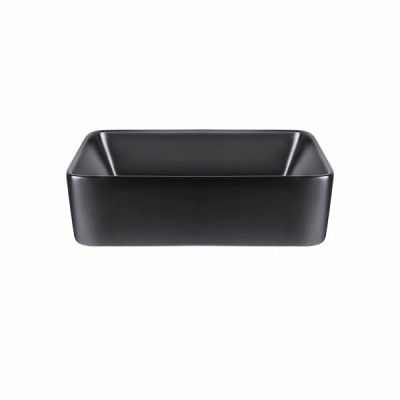 Комплект Qtap Tern: Раковина накладна прамокутна 475х370х140 мм Matt Black + Донний клапан PU03 Комплект Qtap Tern: Раковина накладна прамокутна 475х370х140 мм Matt Black + Донний клапан PU03