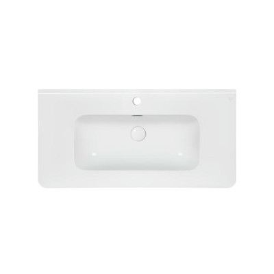 Раковина Qtap Albatross 9H 1000х460х180 White с донным клапаном QT01119100HW