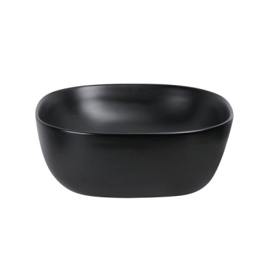 Раковина-чаша Qtap Kolibri 410x410x150 Matt black з донним клапаном QT10112144MBMB Раковина-чаша Qtap Kolibri 410x410x150 Matt black з донним клапаном QT10112144MBMB