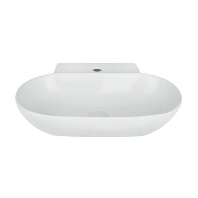 Раковина Qtap Cardinal 565х400х130 White з донним клапаном QT0411K177W Раковина Qtap Cardinal 565х400х130 White з донним клапаном QT0411K177W